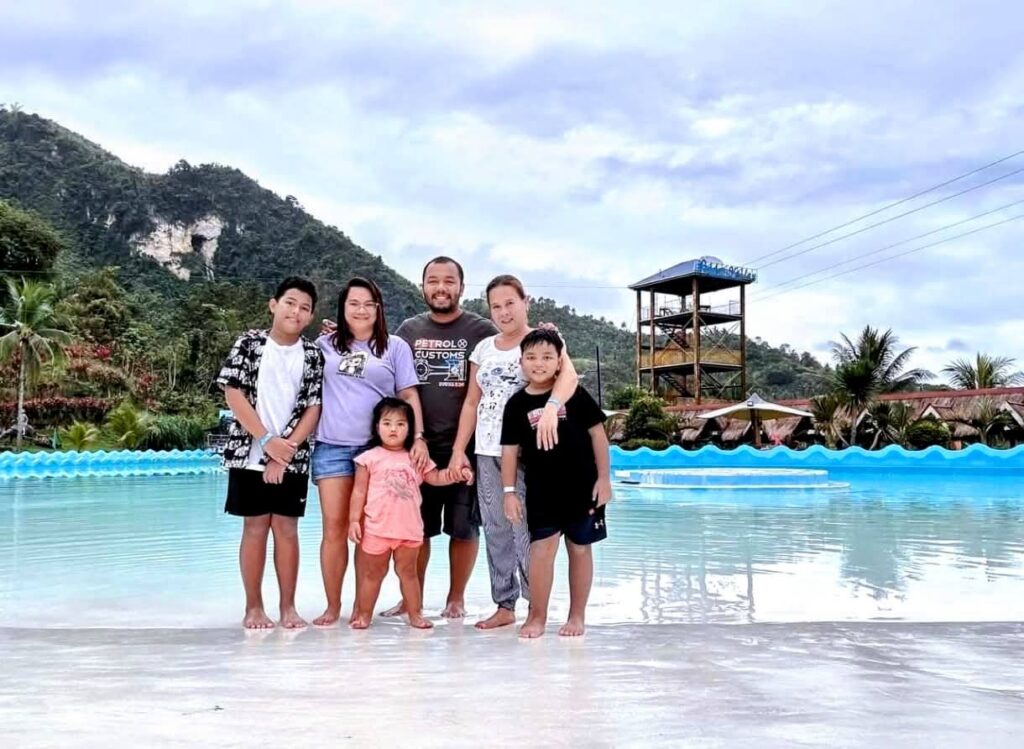 Maranga Family at the Wavepool Resort in Cebu